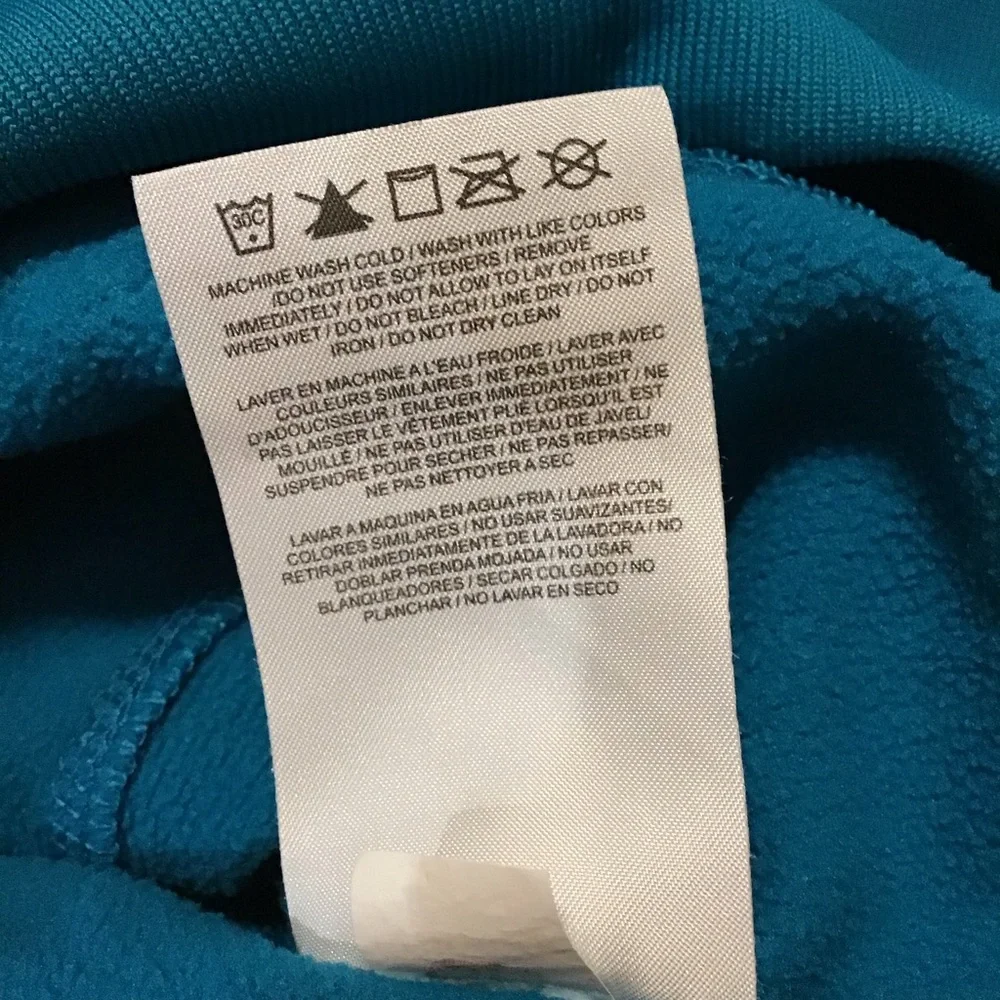 Nike Therma Fit Kids Pullover Hooded Teal/Neon - Picture 5 of 8